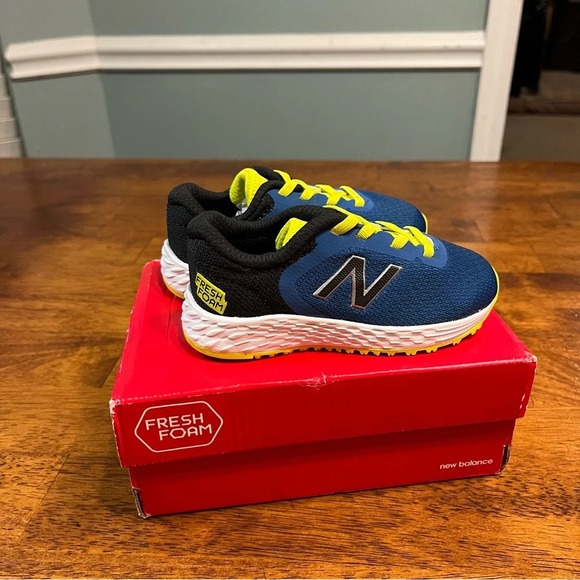New Balance Kids Sneakers - Blue and Yellow - Picture 1 of 9